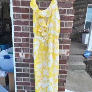 Women within sz 5x Sundress yellow/white